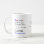 Mug WORLDS MEILLEUR ENSEIGNANT FRANÇAIS FUNNY Top Résu<br><div class="desc">Le meilleur moteur de recherche personnalisable personnalisé du monde de nouveauté Gag livre cadeau Mug. Parfait pour N'IMPORTE QUI (il suffit d'ajouter son nom et son titre) pour N'IMPORTE QUELLE occasion. Vous pouvez éditer le texte pour rendre ce prix pour le meilleur, n° 1, numéro 1, le plus grand, le...</div>