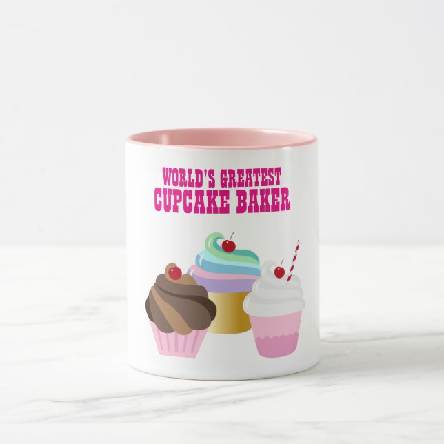 Mug Worlst CUPCAKE BAKER - Meilleur cadeau (Centre)