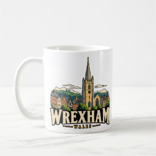 Mug Wrexham Pays de Galles Voyage Monument Historique
