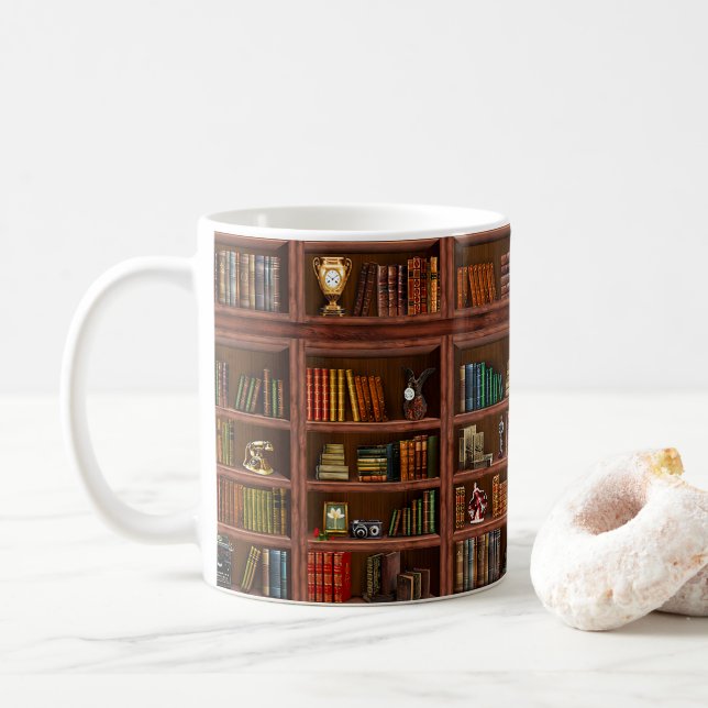 Mug Writer Reader Bookaholic Books Lover Bookworm (Avec donut)