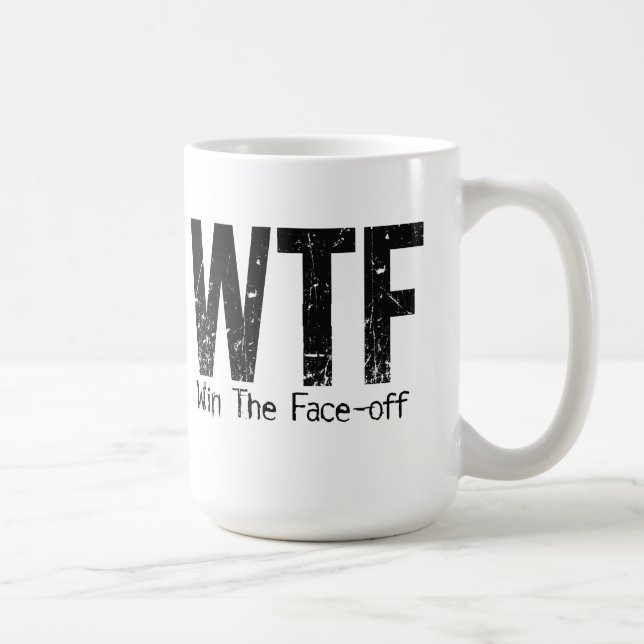 Mug WTF : Gagnez la remise en jeu (l'hockey) (Droite)