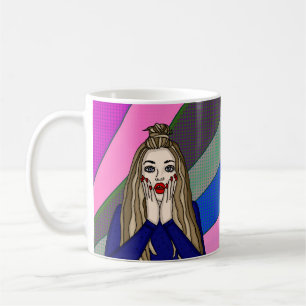Mug WTF Life ? Drôle Pop Art Femme Surprise