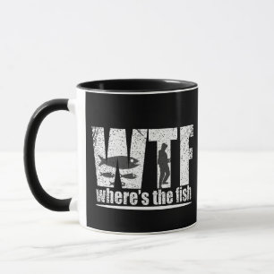 Mug WTF où est le poisson la pêche amusante