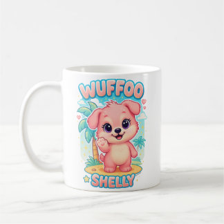 Mug Wuffoo Shelly Kawaii Puppy Tropical Island