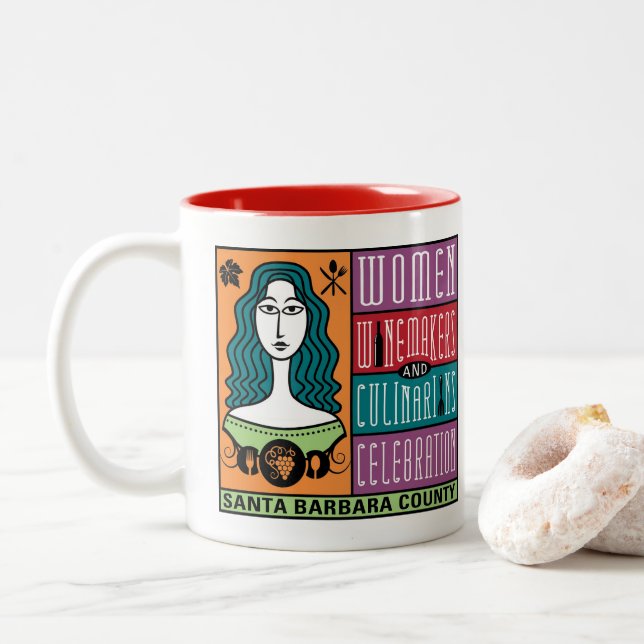 Mug - WWCC du comté de Père Noël Barbara (Avec donut)