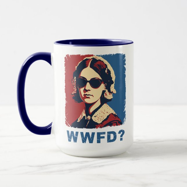 Mug WWFD Histoire de l'infirmière Florence Nightingale (Gauche)