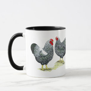 Mug Wyandottes Argent-a lacé des paires