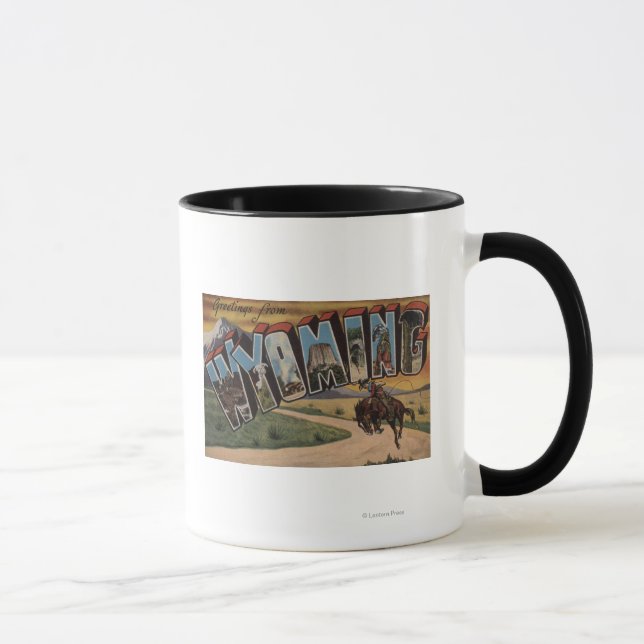 Mug Wyoming (Cowboy)Grandes Scènes de LETTREWyoming (Droite)
