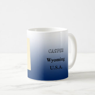 Mug - Wyoming State Map avec la ville