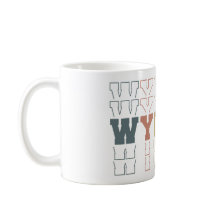 Wyoming Word Art empilé