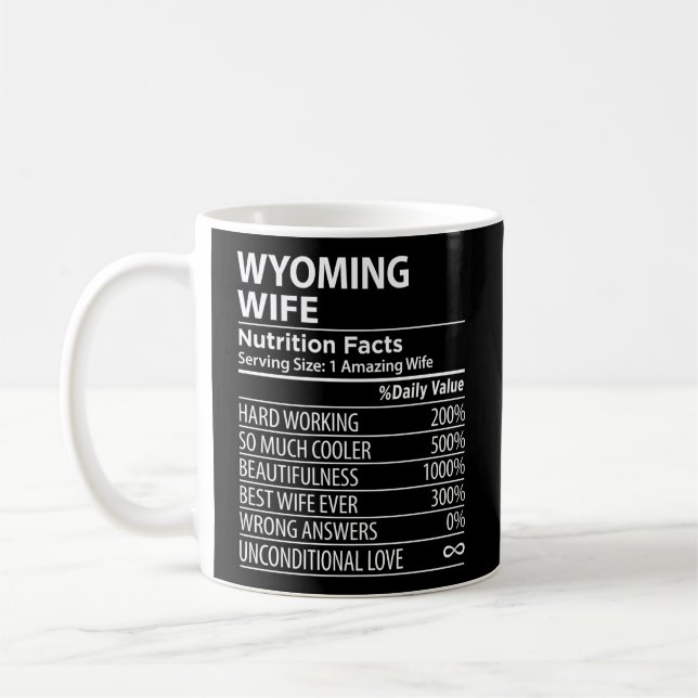 Mug Wyoming Wyoming Comment la valeur nutritive Facts  (Gauche)