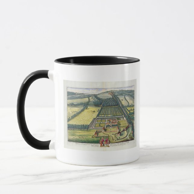 Mug Wytham dans le comté de Berkshire a gravé par Joha (Gauche)