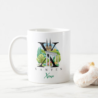 Mug Xanten Allemagne Lettre Monogramme X Cadeau Person