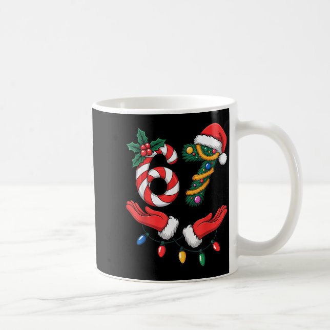 Mug Xmas 67 Geste des mains Canneberges Père Noël Vaca (Droite)