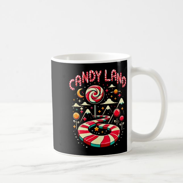 Mug Xmas Candy Land Rainbow Trail Candy Cane Joyeux No (Droite)