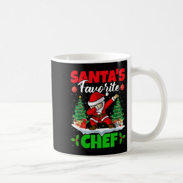 Mug Xmas Dabbing Santa's Favorite Chef Christmas  (Droite)