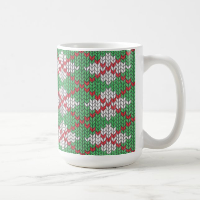 Mug XMAS JACQUARD KNIT Grande Musique blanche (Droite)