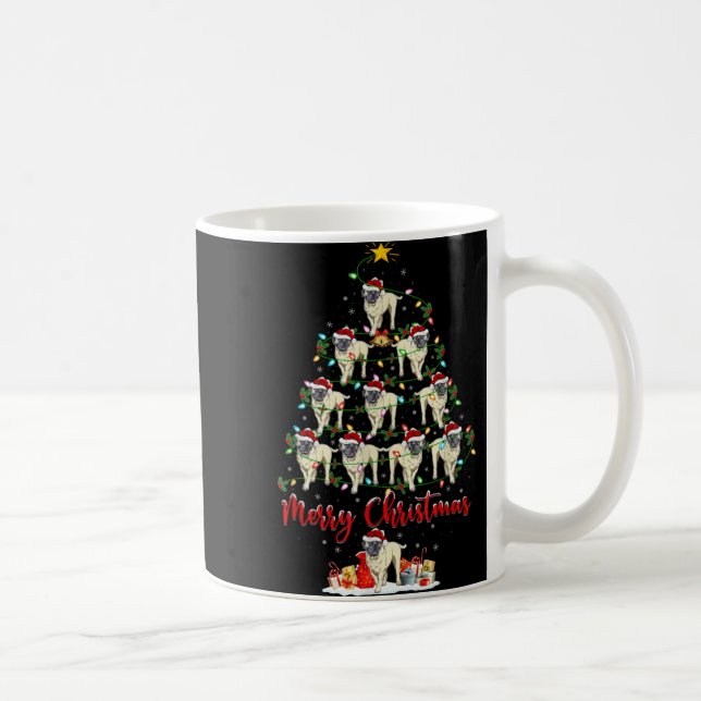 Mug Xmas Lights Santa English Mastiff Dog Christmas Tr (Droite)