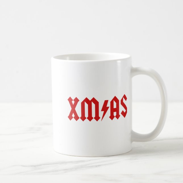 Mug Xmas Rock Roll Heavy Metal Funny Christmas Xmas Fu (Droite)