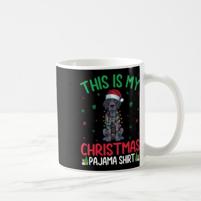 Mug Xmas Tree Père Noël Allemand Pointer Dog Chr (Droite)
