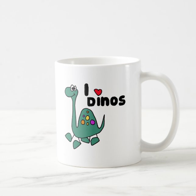 Mug XX conception mignonne de Dinos d'amour d'I (Droite)