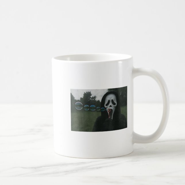 Mug Y Face Blowbbles Funny Horreur Halloween mème (Droite)