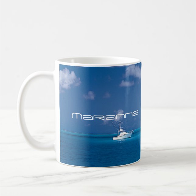 Mug Yachting dans le bleu (Gauche)