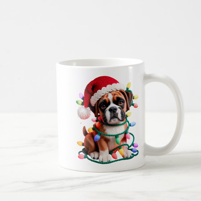 Mug Yarn Boxer Dog Sewing Knitting Crocheting Christma (Droite)