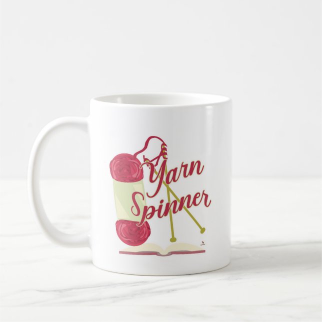 Mug Yarn Spinner Storyteller Epic Writer Art Design (Gauche)