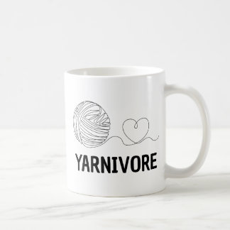 Mug Yarnivore, Funny Tricot & Knitter Cadeau
