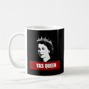 Mug Yas Queen Elizabeth Ii Anglais Couronne Anglaise