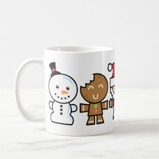 Mug Yay pour des caractères de Noël de la couleur cinq
