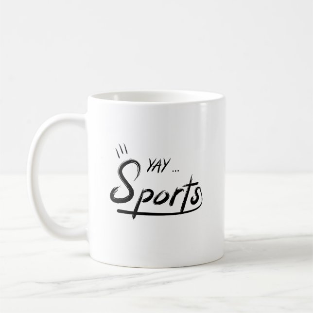Mug Yay Sports drôle (Gauche)