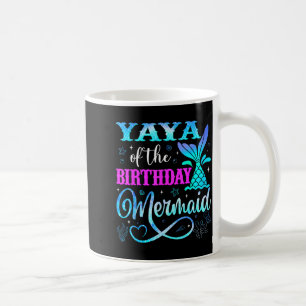Mug Yaya de la fête de la sirène de l'anniversaire ten