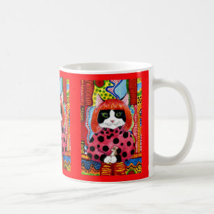 Mug Yayoi Kusama hommage comme mignonne souris de chat