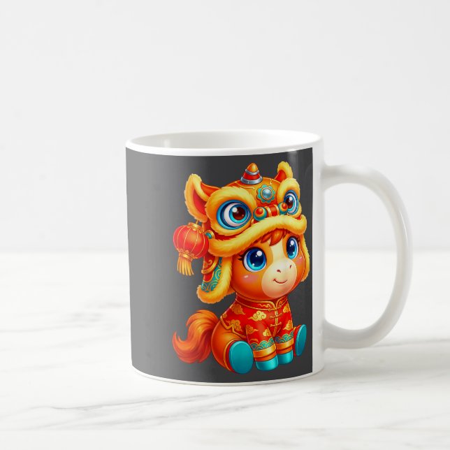 Mug Year Of The Horse 2026 Chinese New Year Lion Dance (Droite)