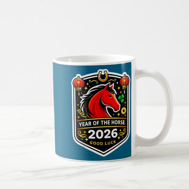 Mug Year Of The Horse 2026 Good Fortune Horsescute Ss  (Droite)