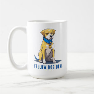 Mug Yellow Dog Democrat Politics Président USA 2024