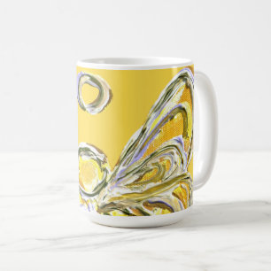 Mug Yellow Guardian Angel Art Cups de café personnalis