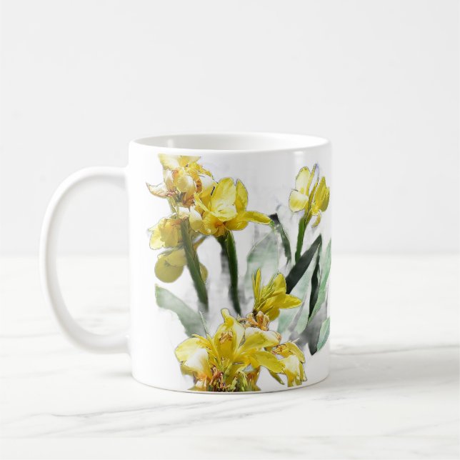 Mug Yellow Summer Lillies (Gauche)