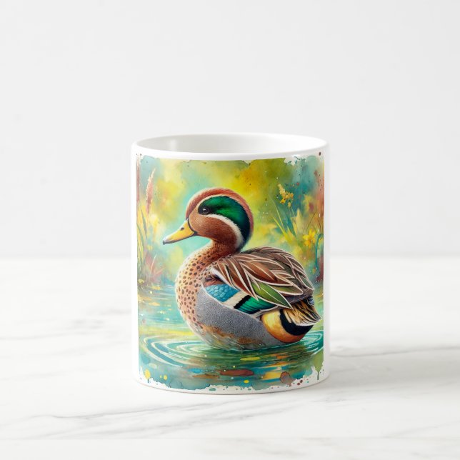 Mug Yellowbilled teal 050824AREF143 - Watercolor (Centre)