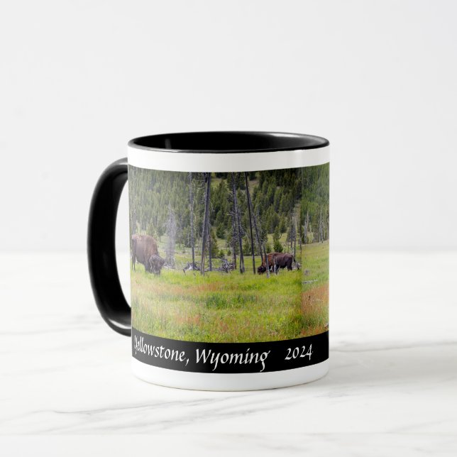 Mug Yellowstone - Bison d'Amérique - Café Design (Devant gauche)