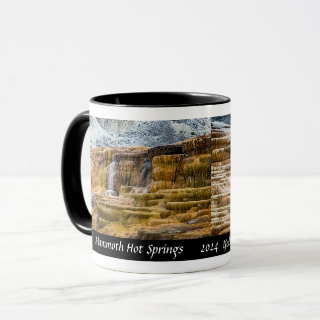 Mug Yellowstone, Mammoth Hot Springs - Café Designer (Devant gauche)