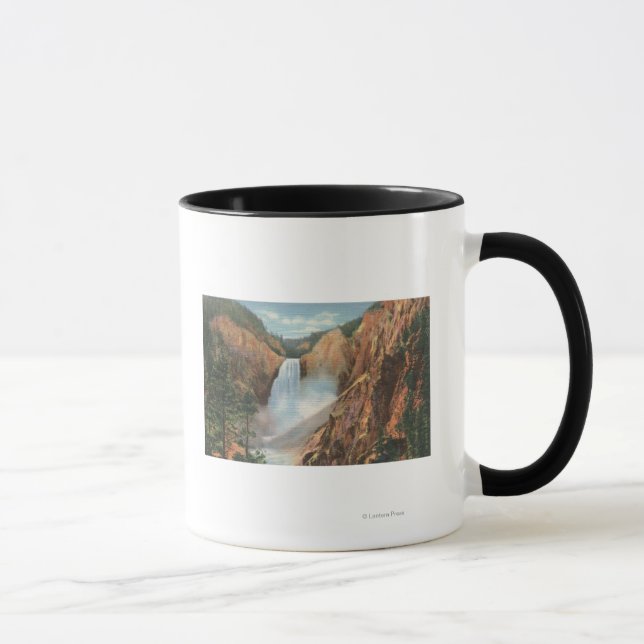 Mug Yellowstone, WY - Great Falls et Grand (Droite)