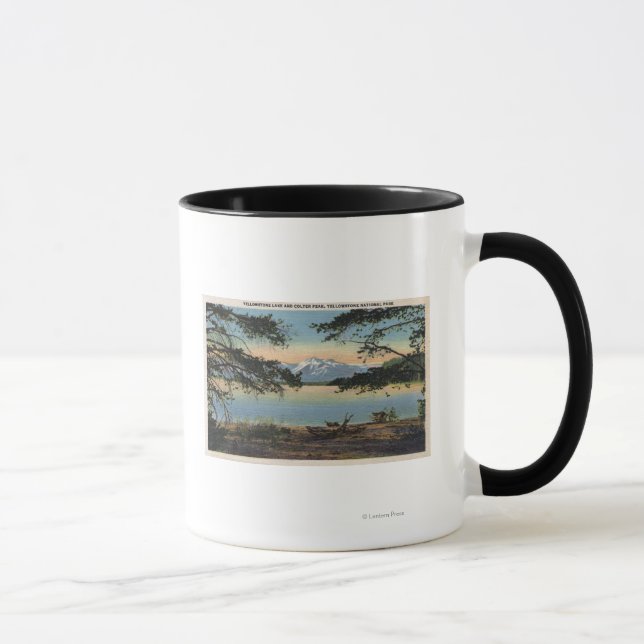 Mug Yellowstone, WY - Lac Yellowstone et Colter (Droite)