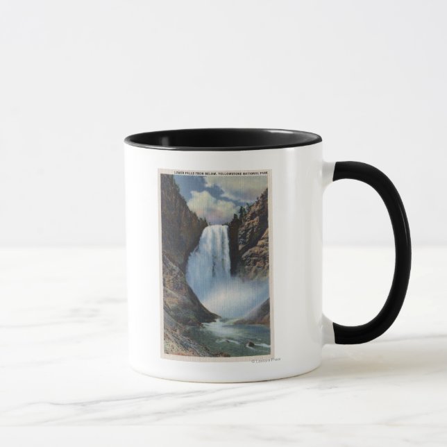 Mug Yellowstone, WYLower Chutes de vue inférieure (Droite)