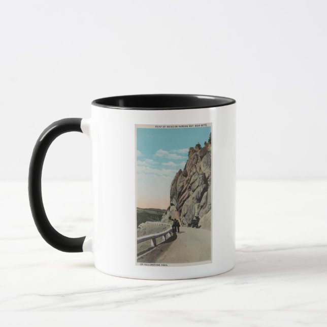 Mug Yellowstone, WYVacationers, Vieille Voiture, Près  (Gauche)