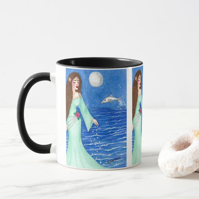 Mug Yemaya, Goddess of the Sea (Avec donut)