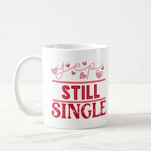 Mug Yep Toujours Simple Funny Valentines Day Pour céli (Gauche)
