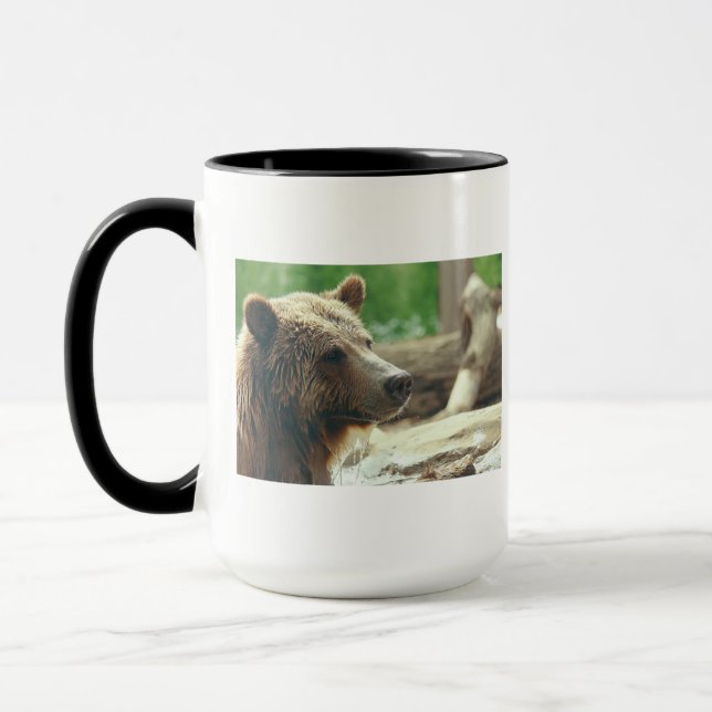 Mug Yeux animaux de visage d'ours adorable mignon de (Gauche)